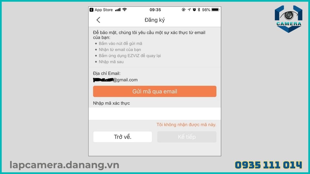 Cách cài đặt camera Ezviz C1HC trên điện thoại (5)
