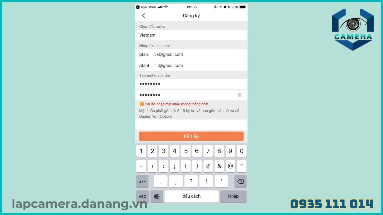 Cách cài đặt camera Ezviz CS C1C - B (4)