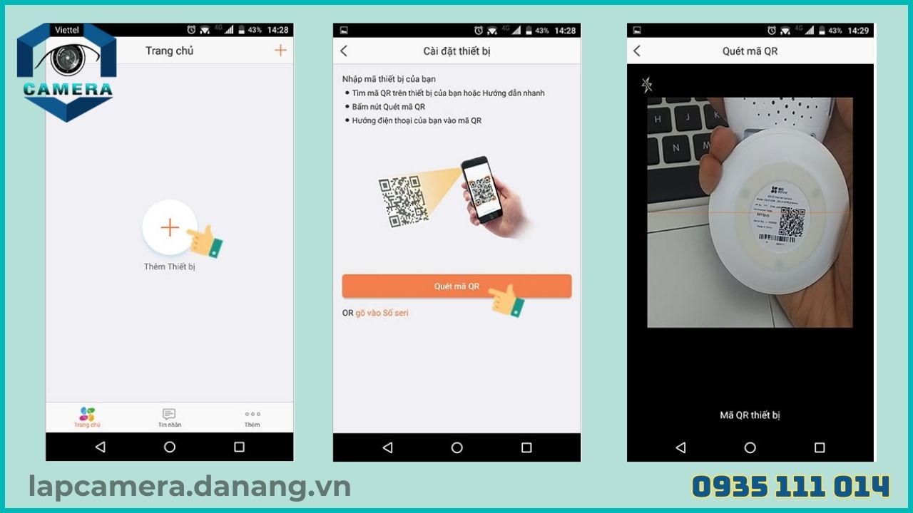 Cách cài đặt camera Ezviz CS C1C - B (6)