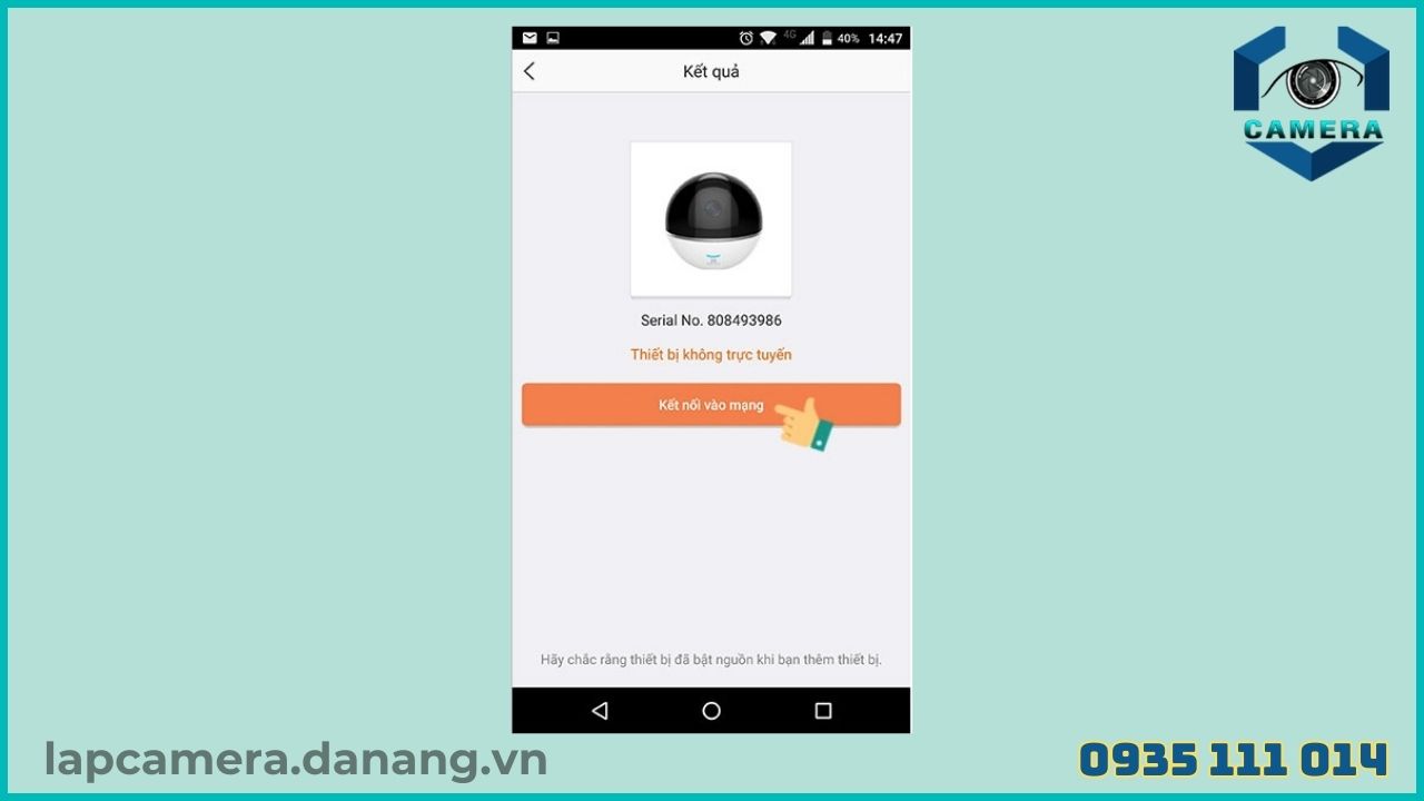 Cách cài đặt camera Ezviz CS C1C - B (7)