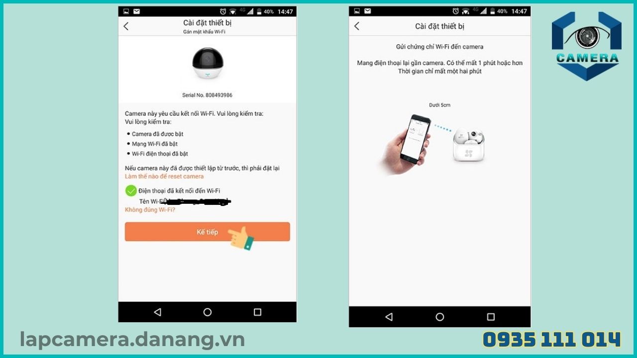 Cách cài đặt camera Ezviz CS C1C - B (9)