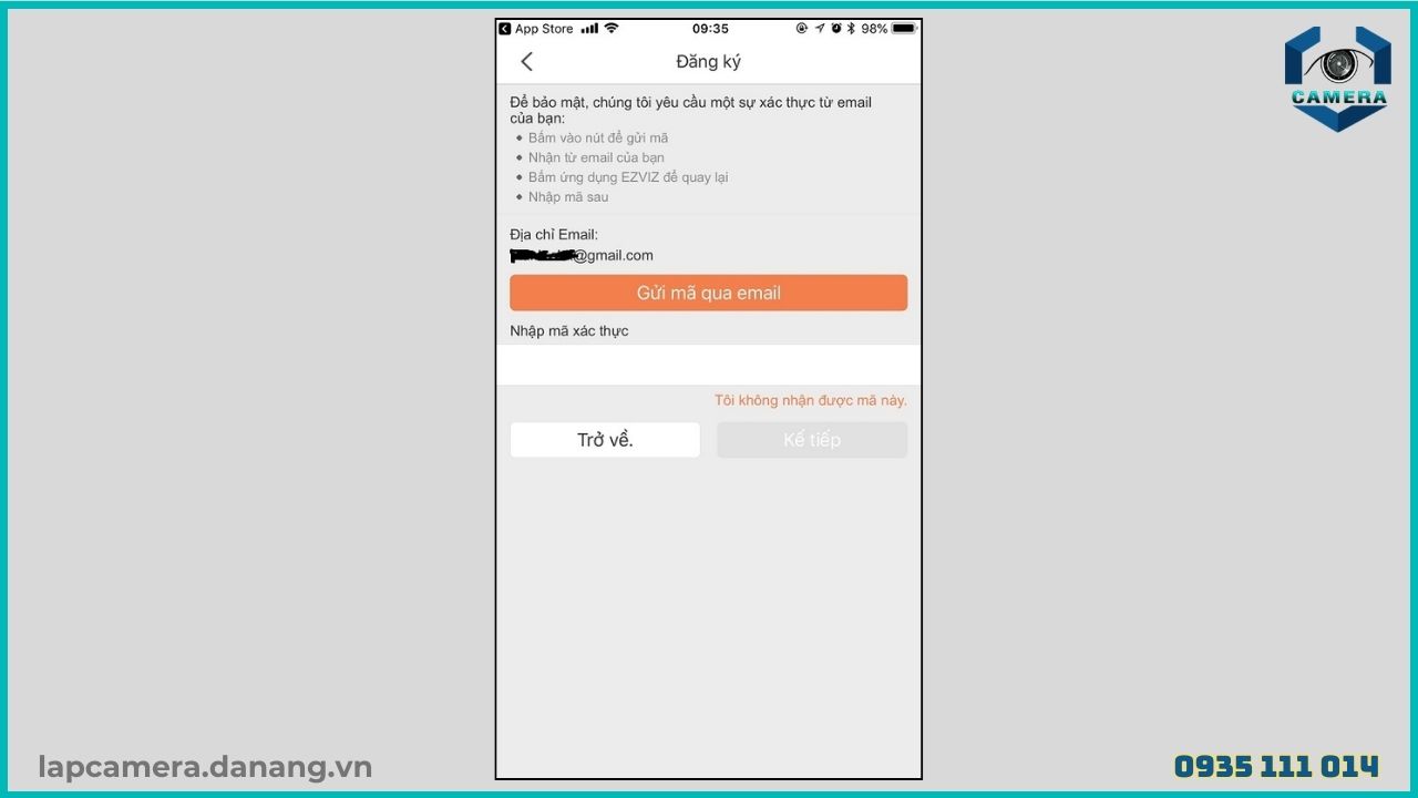 Cách cài đặt camera Ezviz TY1 trên điện thoại (6)