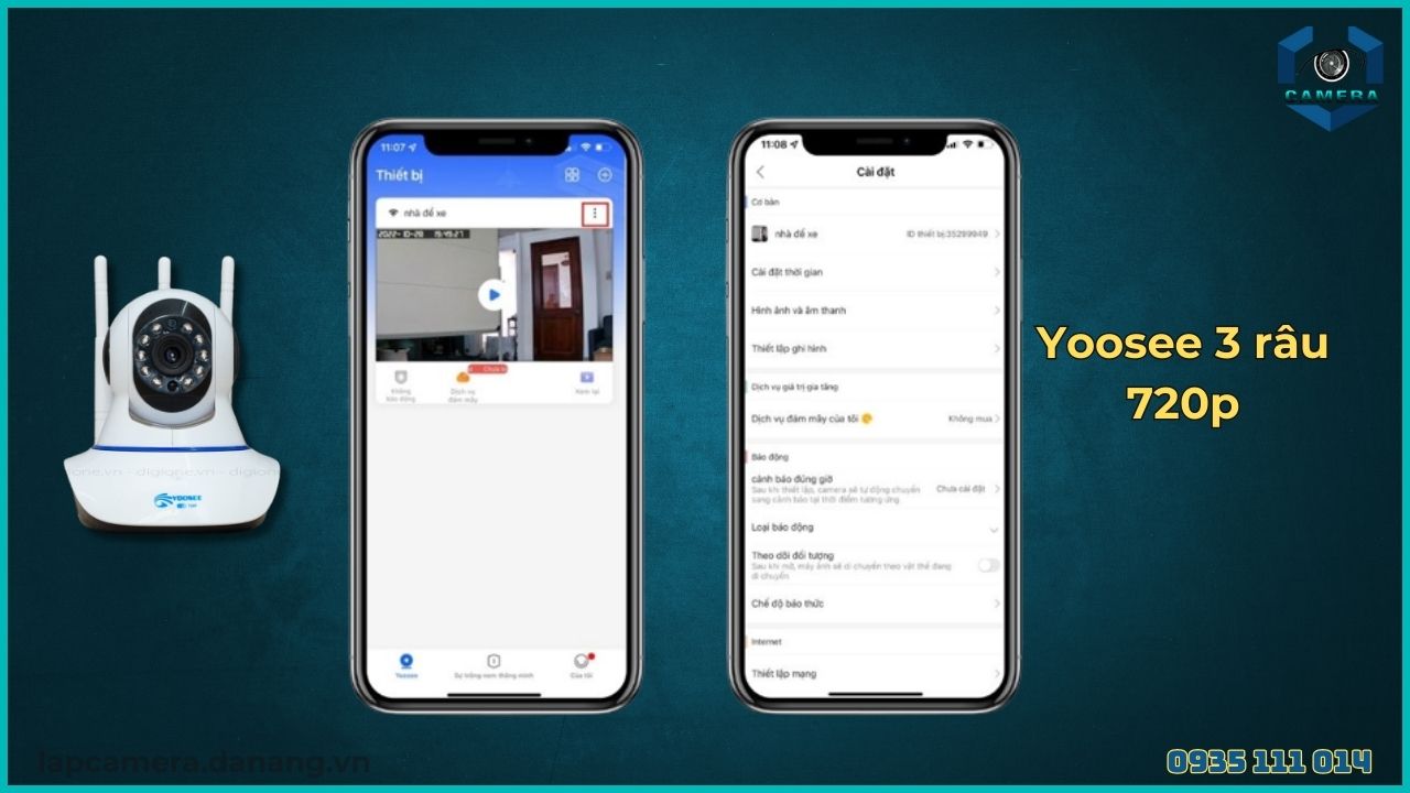 Cách cài đặt camera Yoosee 3 râu 720P (5)