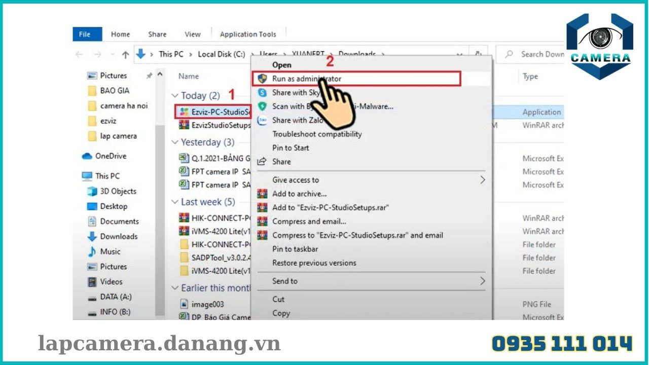 Cách cài đặt phần mềm EZVIZ trên máy tính (1)