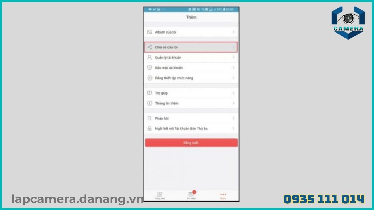 Cách chia sẻ camera Ezviz C1HC cho điện thoại khác (3)