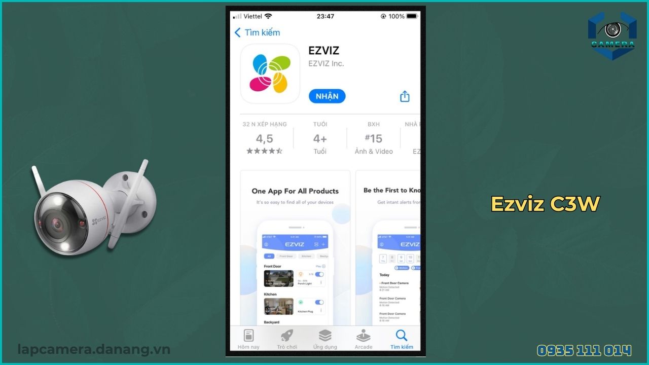 Cách chia sẻ camera Ezviz C3W cho điện thoại khác (2)