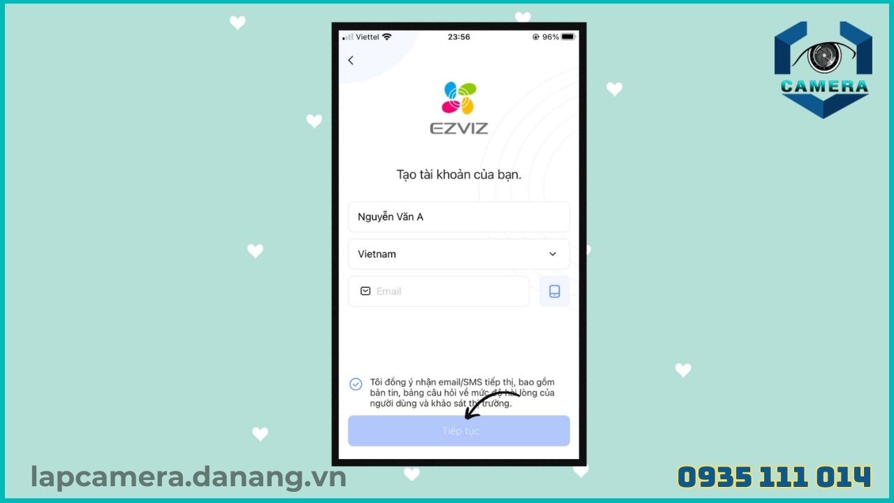 Cách chia sẻ camera ezviz C4W cho điện thoại khác (3)