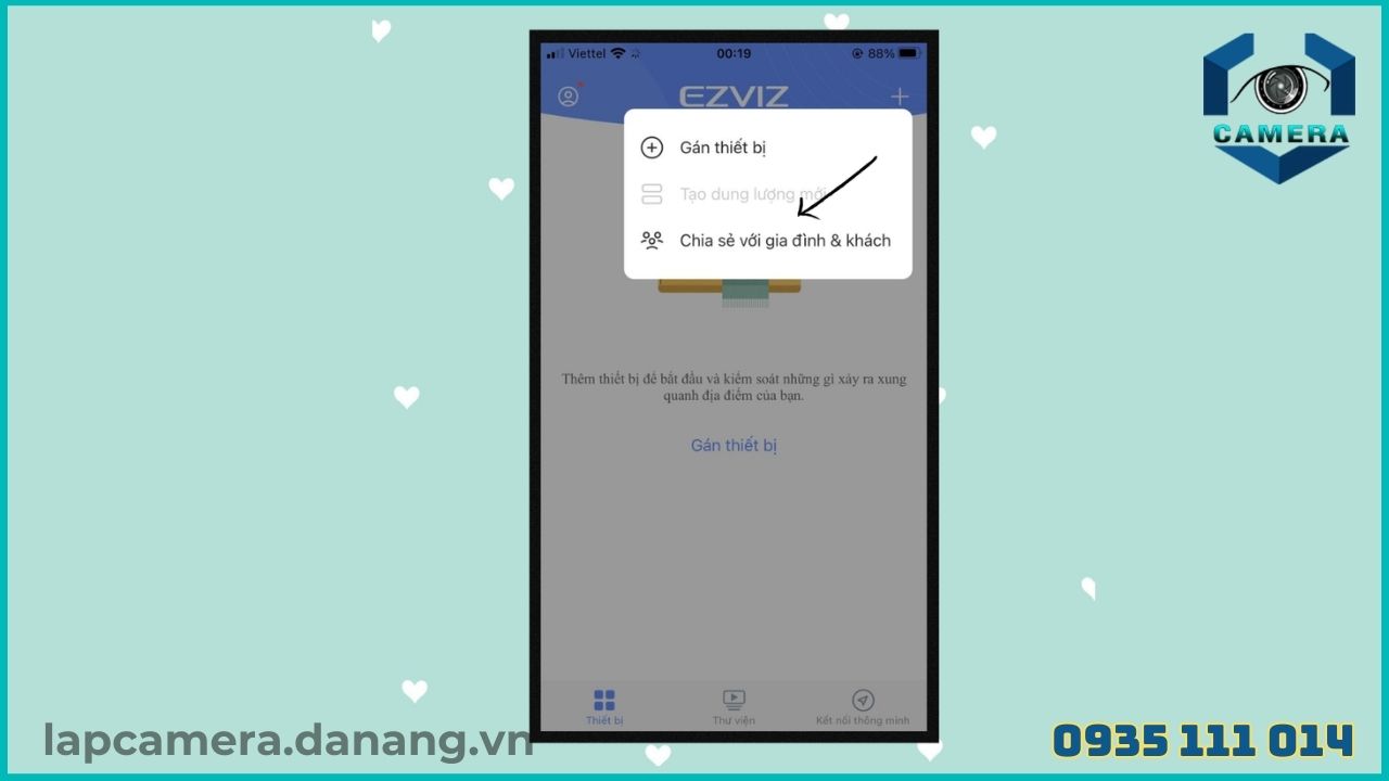 Cách chia sẻ camera ezviz C4W cho điện thoại khác (6)
