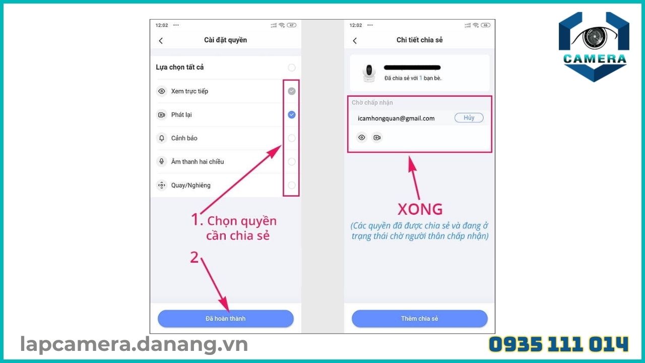 Cách chia sẻ camera Ezviz CS C1C - B cho người khác (4)