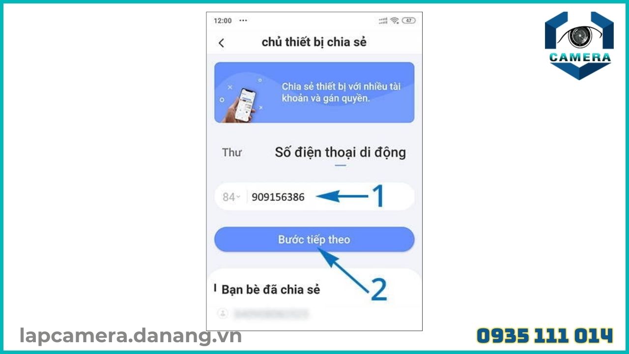 Cách chia sẻ camera Ezviz CS C1C - B cho người khác (6)