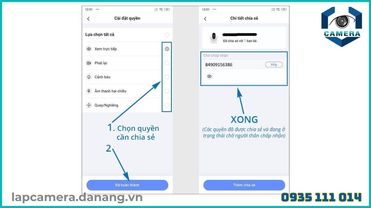 Cách chia sẻ camera Ezviz CS C1C - B cho người khác (7)