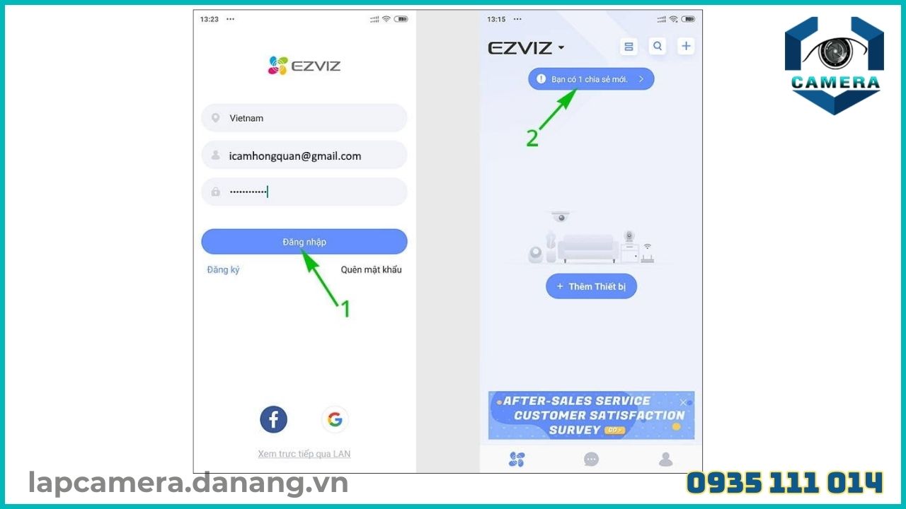 Cách chia sẻ camera Ezviz CS C1C - B cho người khác (8)