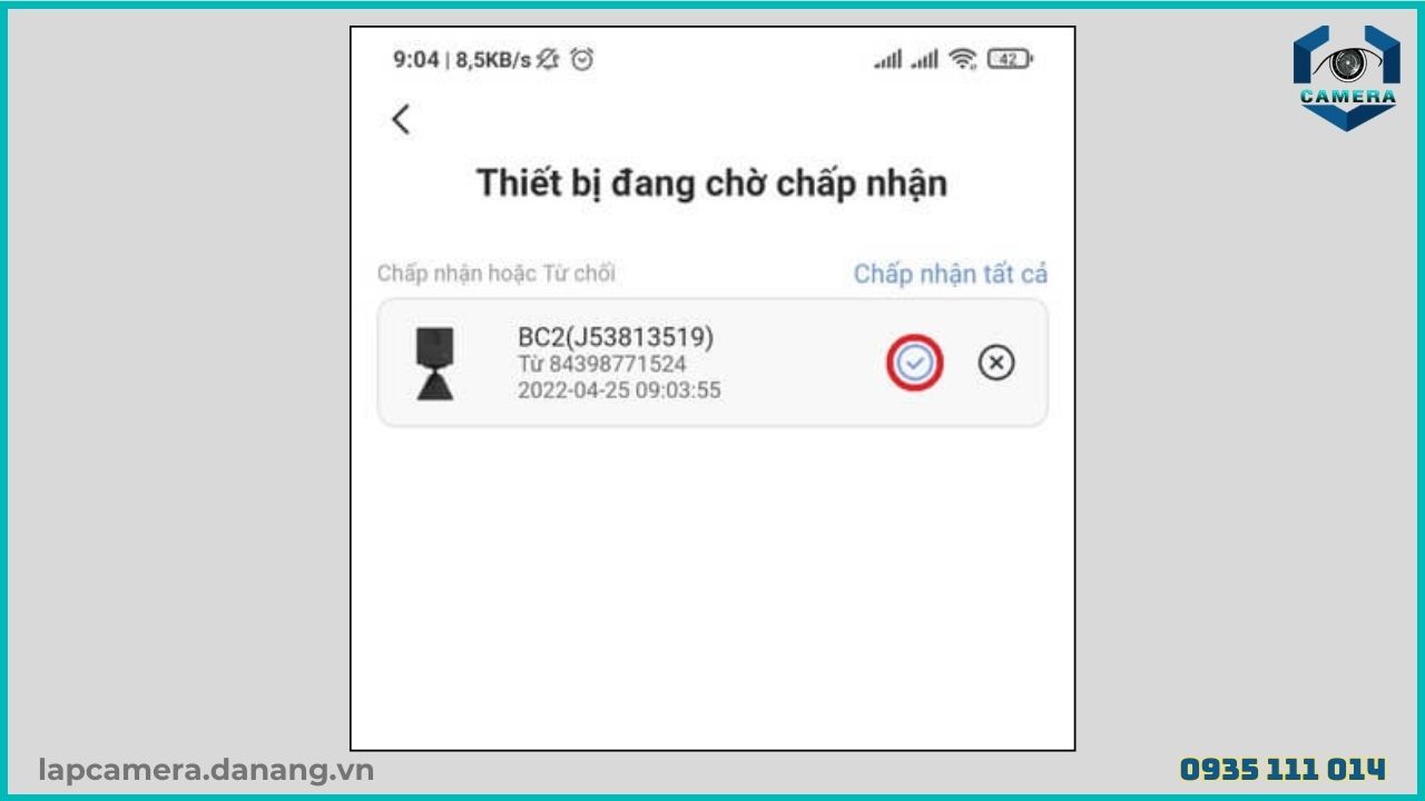 Cách chia sẻ camera Ezviz TY1 cho điện thoại khác (14)