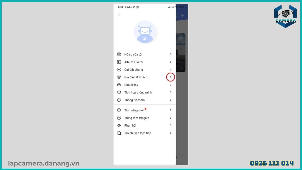 Cách chia sẻ camera Ezviz TY1 cho điện thoại khác (7)