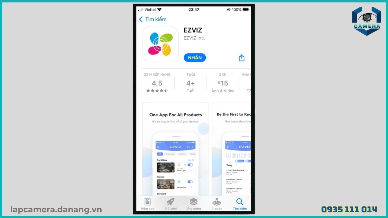 Cách chia sẻ camera Ezviz TY1 cho điện thoại khác