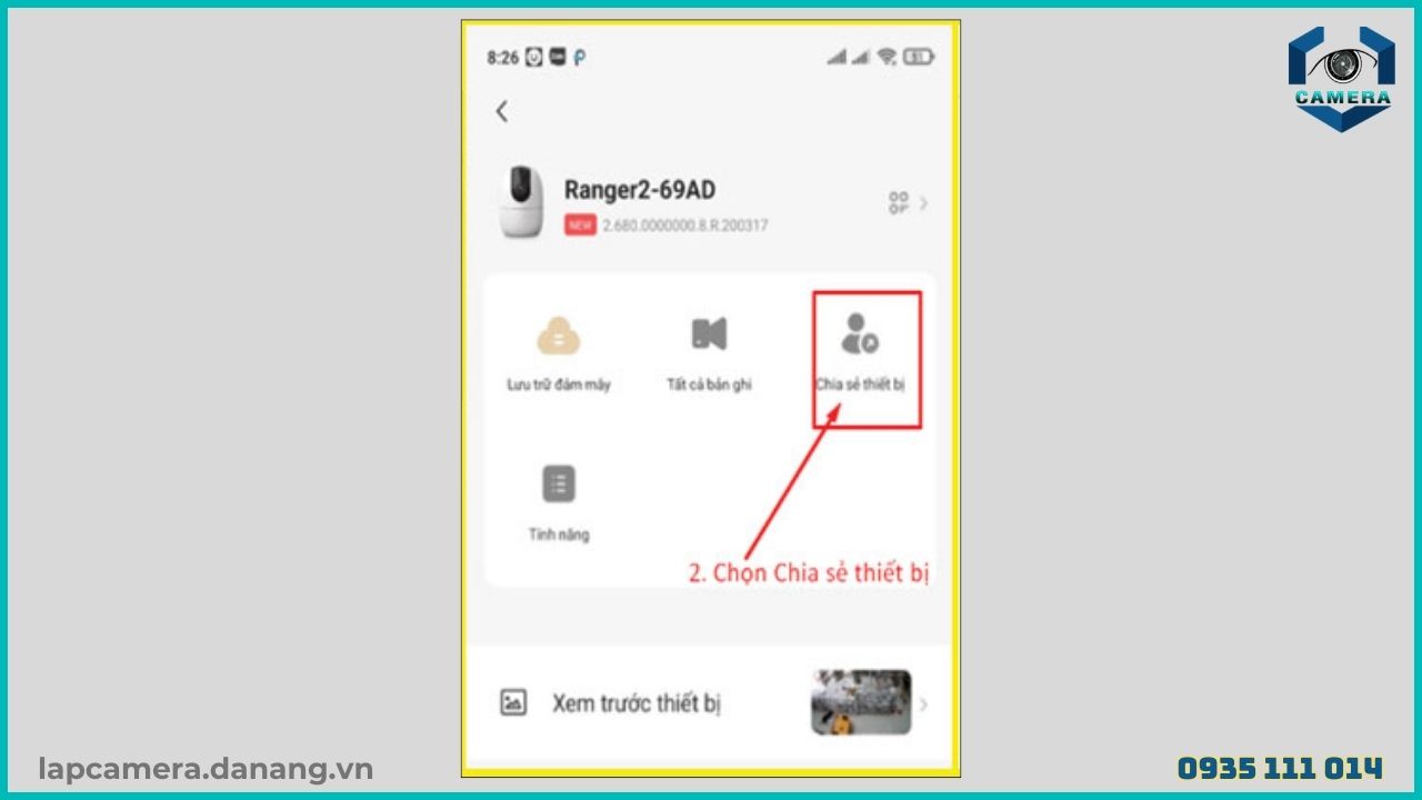 Cách chia sẻ camera Imou IPC-A42P cho điện thoại khác (5)