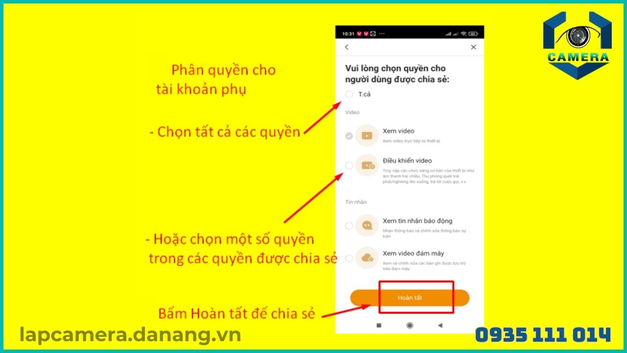 Cách chia sẻ camera IMOU IPC – C22SP cho điện thoại khác