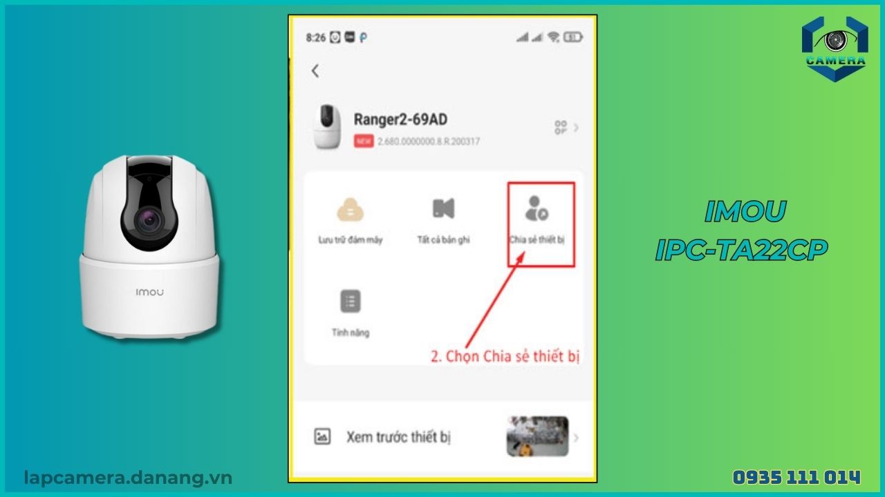 Cách chia sẻ camera Imou IPC-TA22CP cho điện thoại khác (6)