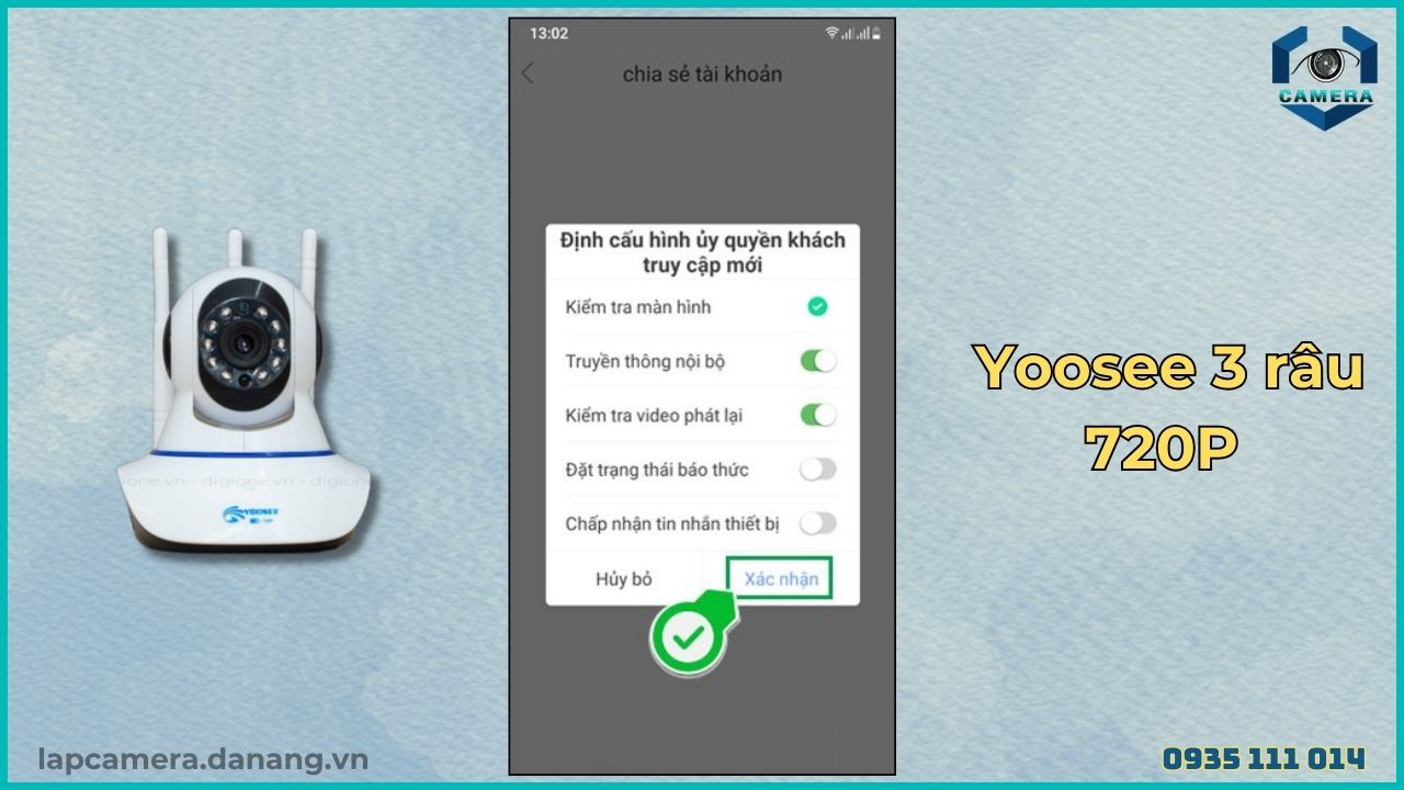 Cách chia sẻ camera Yoosee 3 râu 720P cho điện thoại khác (5)