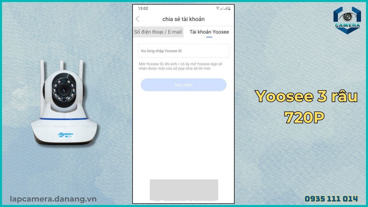 Cách chia sẻ camera Yoosee 3 râu 720P cho điện thoại khác (10)