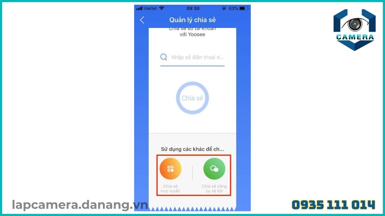 Cách chia sẻ camera Yoosee C5 1080P cho điện thoại khác (3)