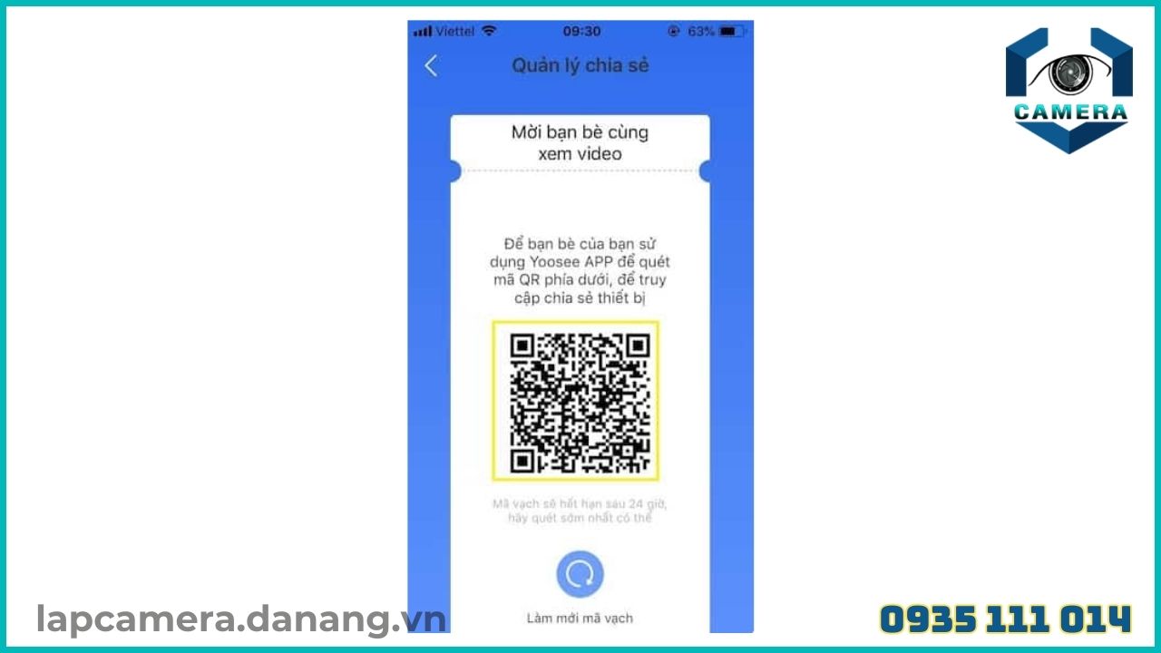 Cách chia sẻ camera Yoosee C5 1080P cho điện thoại khác (4)