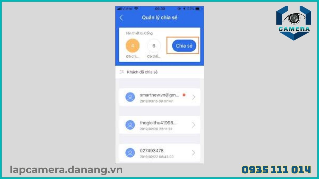 Cách chia sẻ camera Yoosee GW-999RW 720p cho điện thoại khác (3)