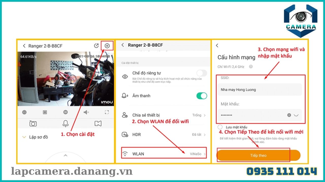 Cách thay đổi wifi cho camera imou đơn giản