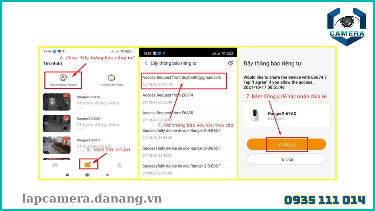 Cách chia sẻ camera Imou A26HIP Ranger IQ cho điện thoại khác (7)