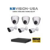 Trọn bộ 06 camera Kbvision 1.0 megapixel