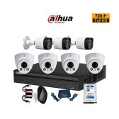 Trọn bộ 07 camera Dahua 1.0 Megapixel