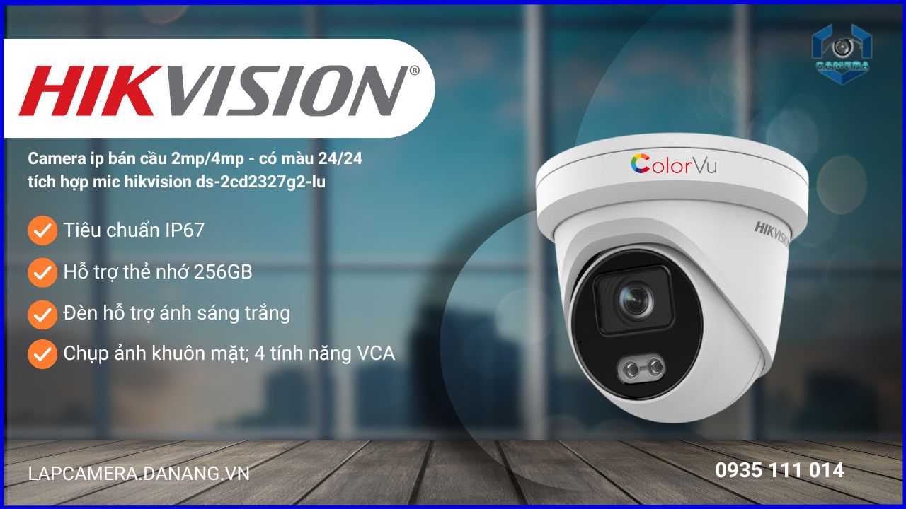 Hikvision DS-2CD2327G2-LU tại Skytech