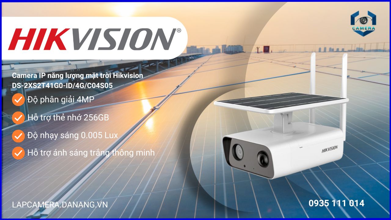 Camera IP năng lượng mặt trời Hikvision DS-2XS2T41G0-ID/4G/C04S05 tại Skytech