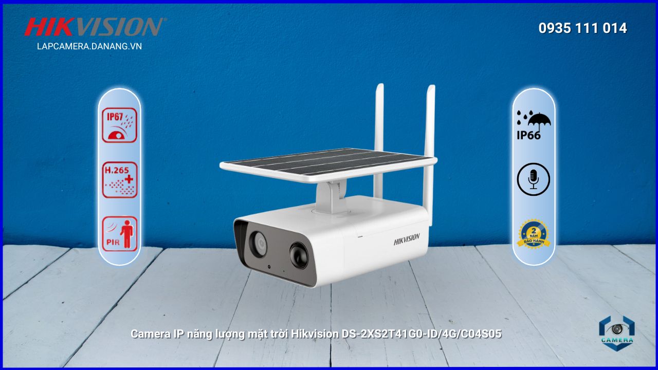 Camera IP năng lượng mặt trời Hikvision DS-2XS2T41G0-ID/4G/C04S05 tại Skytech